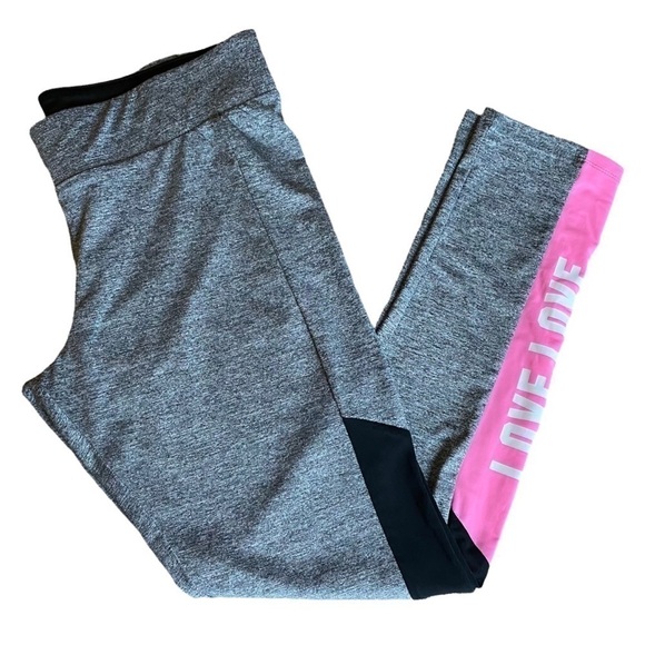 PAPAYA Pink & Gray Leggings Large - Picture 1 of 5